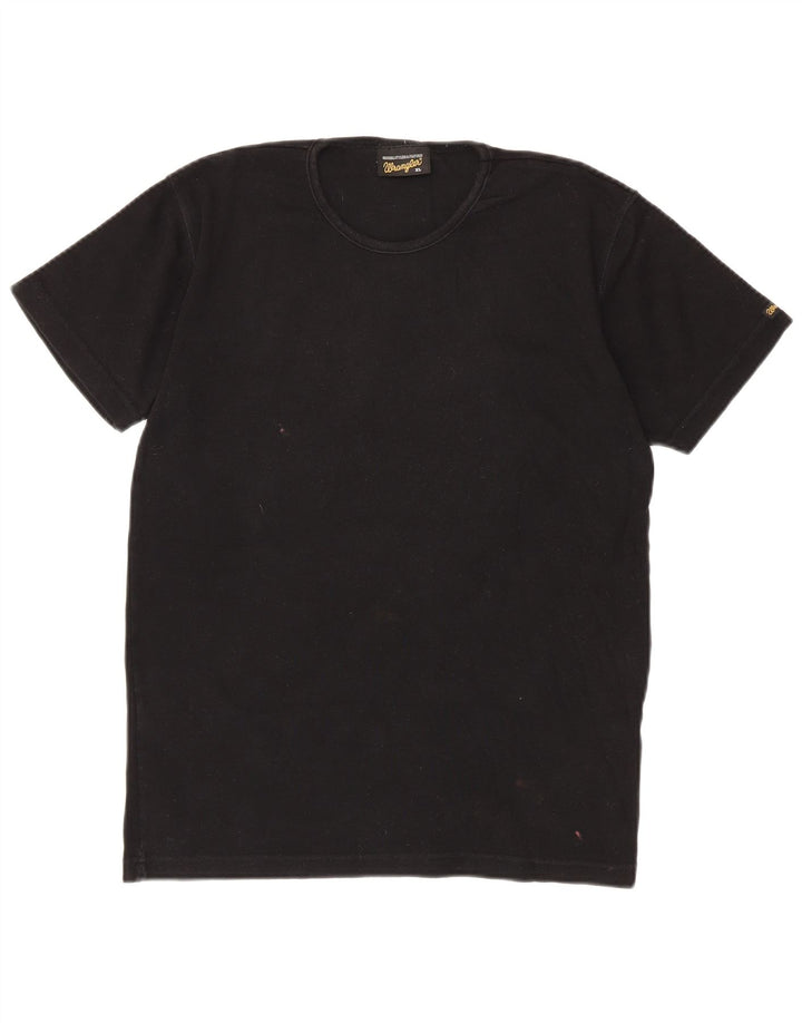 Wrangler Herren T-Shirt Top XL Schwarz Baumwolle