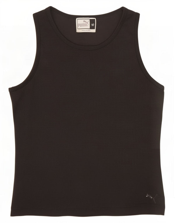 Puma Damen Weste Top UK 10 Small Schwarz Polyester