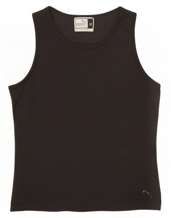 Puma Damen Weste Top UK 10 Small Schwarz Polyester