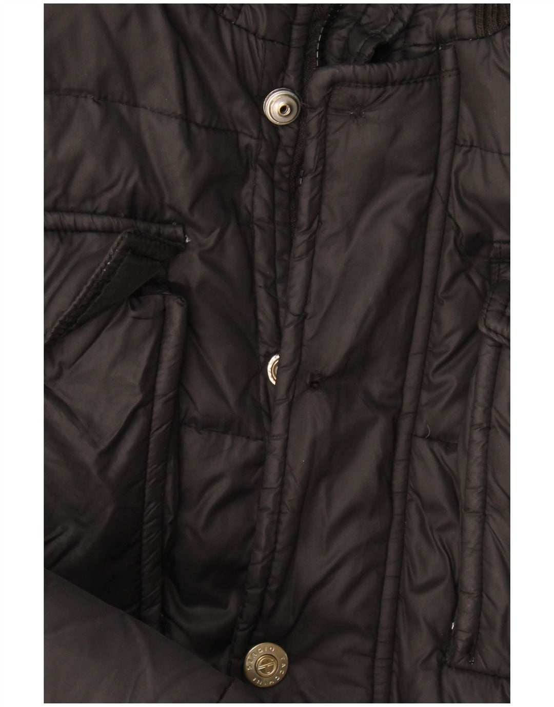 Sergio Tacchini Herren-Jacke mit Kapuze, gepolstert, IT 52 XL, Schwarz, Polyamid