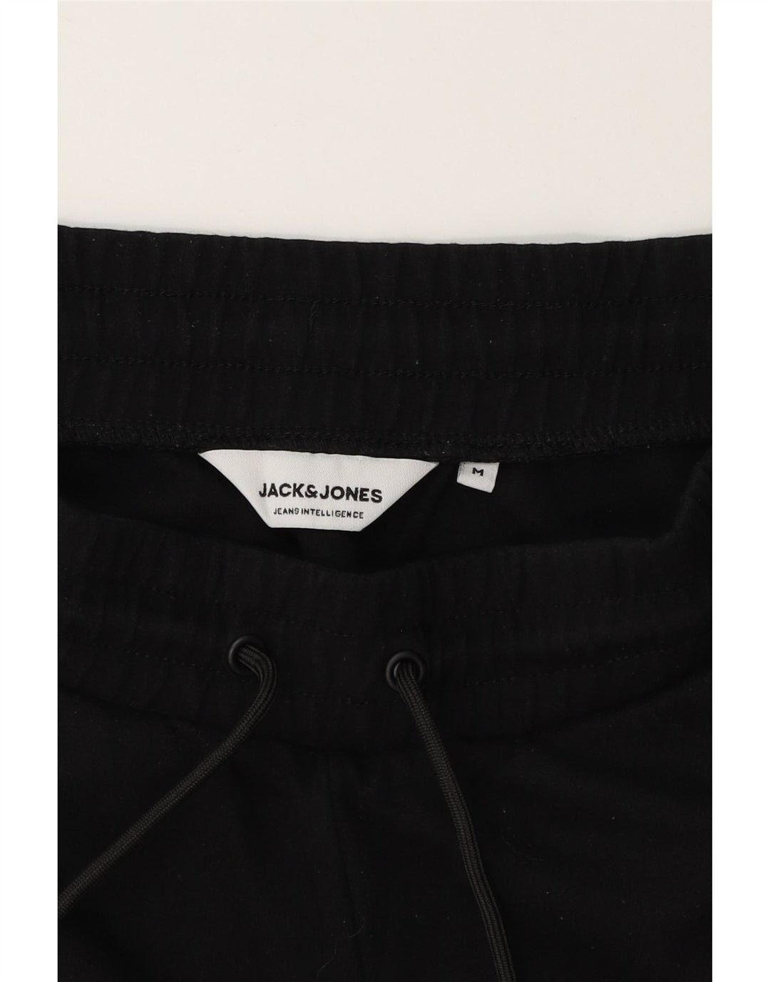 JACK & JONES Mens Tracksuit Trousers Joggers Medium Black Polyester Vintage Jack & Jones and Second-Hand Jack & Jones from Messina Hembry 
