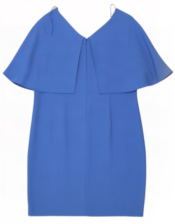 Marks & Spencer Damen Etuikleid UK 16 Large Blau Polyester