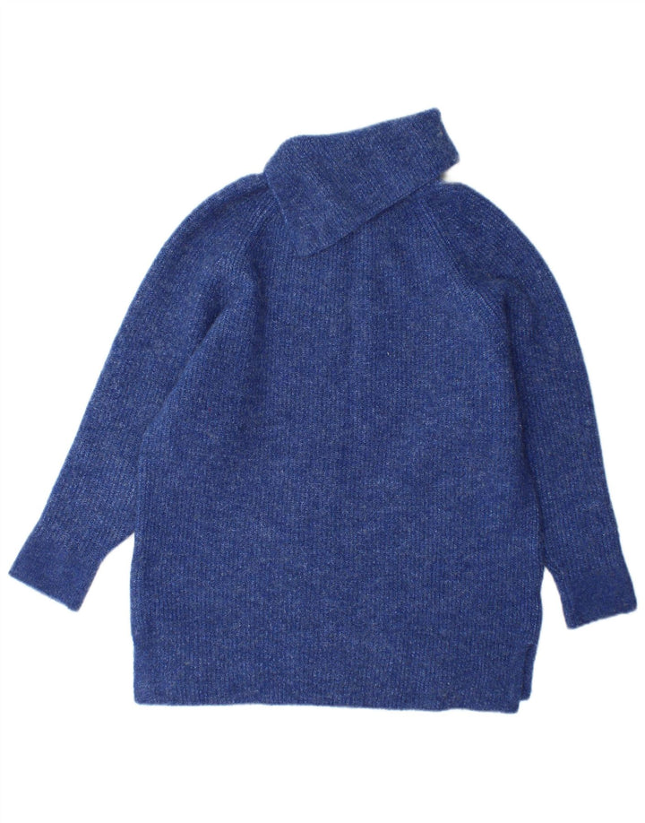 Monsoon Rollkragenpullover für Damen, Gr. 10, Small, Blau, Acryl
