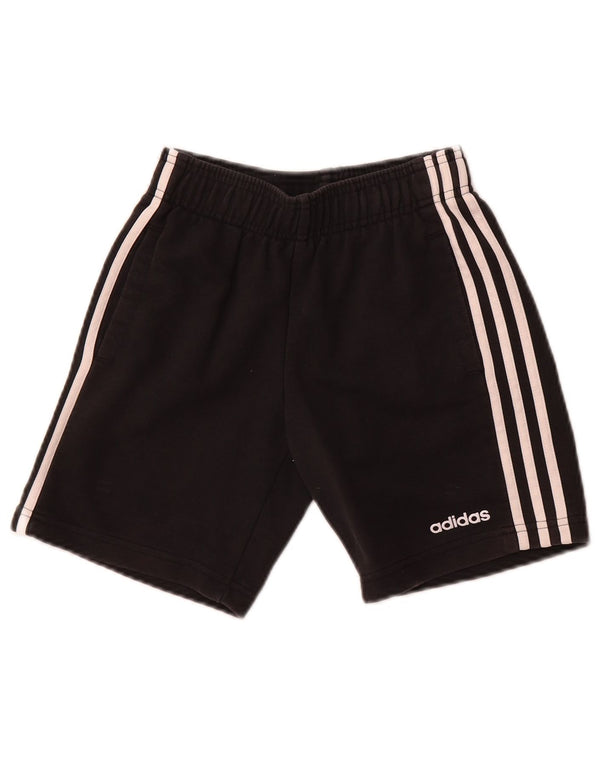 Adidas Sportshorts für Jungen, 9–10 Jahre, schwarze Baumwolle