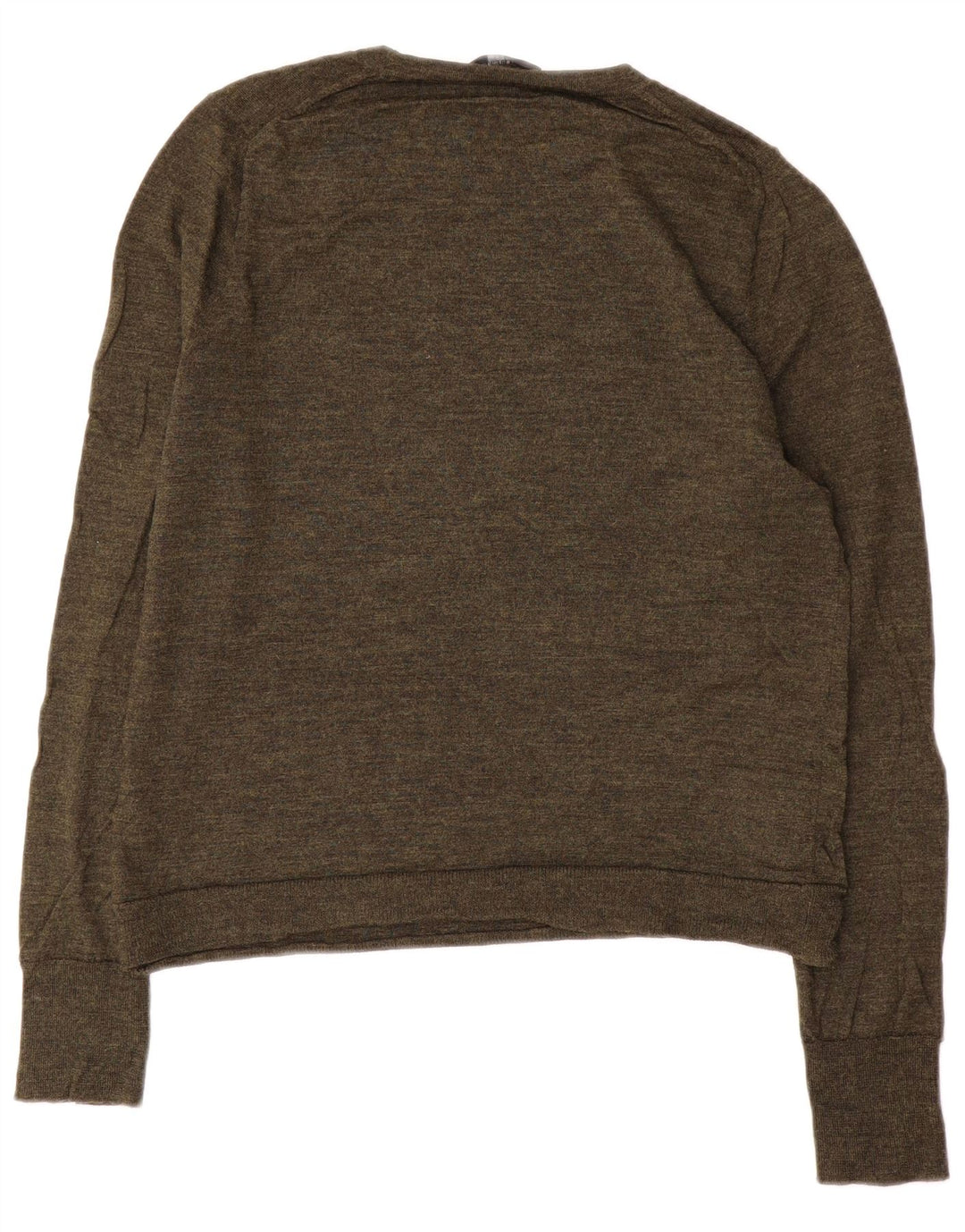 J. CREW Damen-Pullover mit U-Boot-Ausschnitt, UK 14, mittlere Khaki-Merinowolle