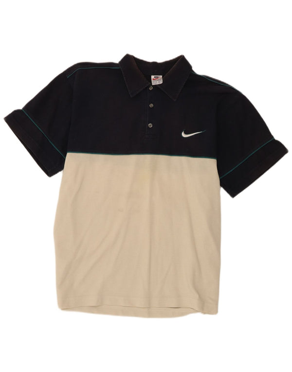 Nike Herren Poloshirt UK 47/48 2XL Marineblau Farbblock