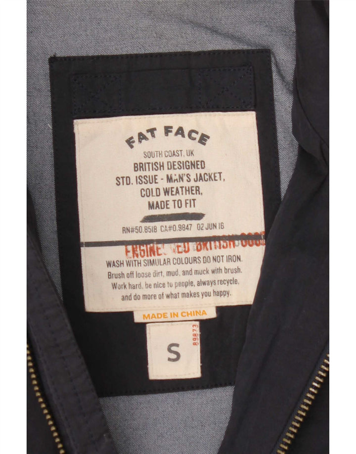 Fat Face Herren-Utility-Jacke, Größe S, Marineblau, Baumwolle, UK 36