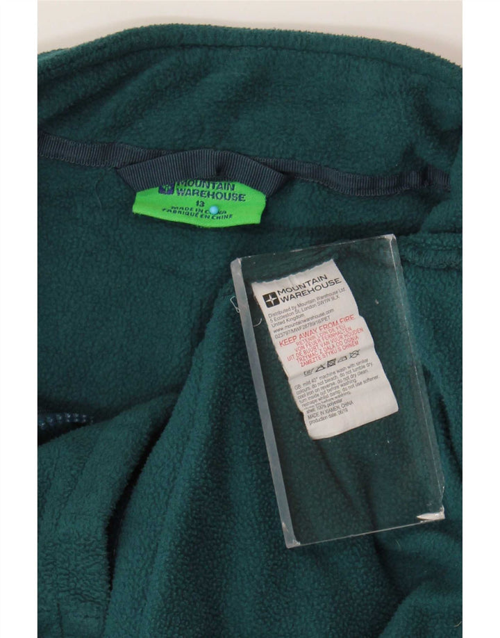 Mountain Warehouse Fleecejacke für Jungen, 12–13 Jahre, grünes Polyester