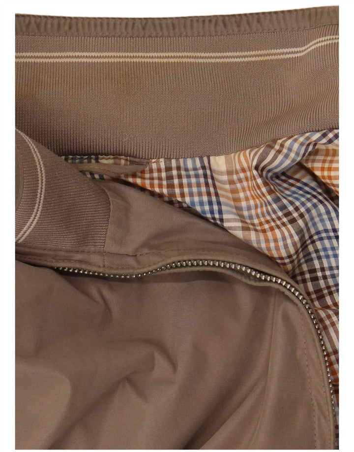 Marks & Spencer Herren Bomberjacke UK 40 Large Braun Polyester