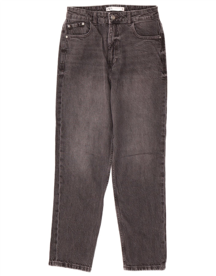 ZARA Damen Slim Jeans EU 36 XS W26 L28 Grau