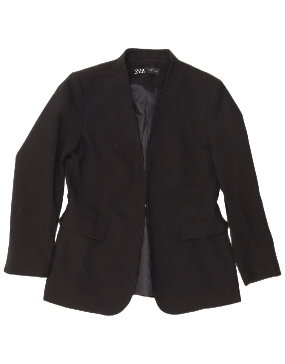 Zara Damen Blazerjacke UK 18 XL Schwarz Polyester