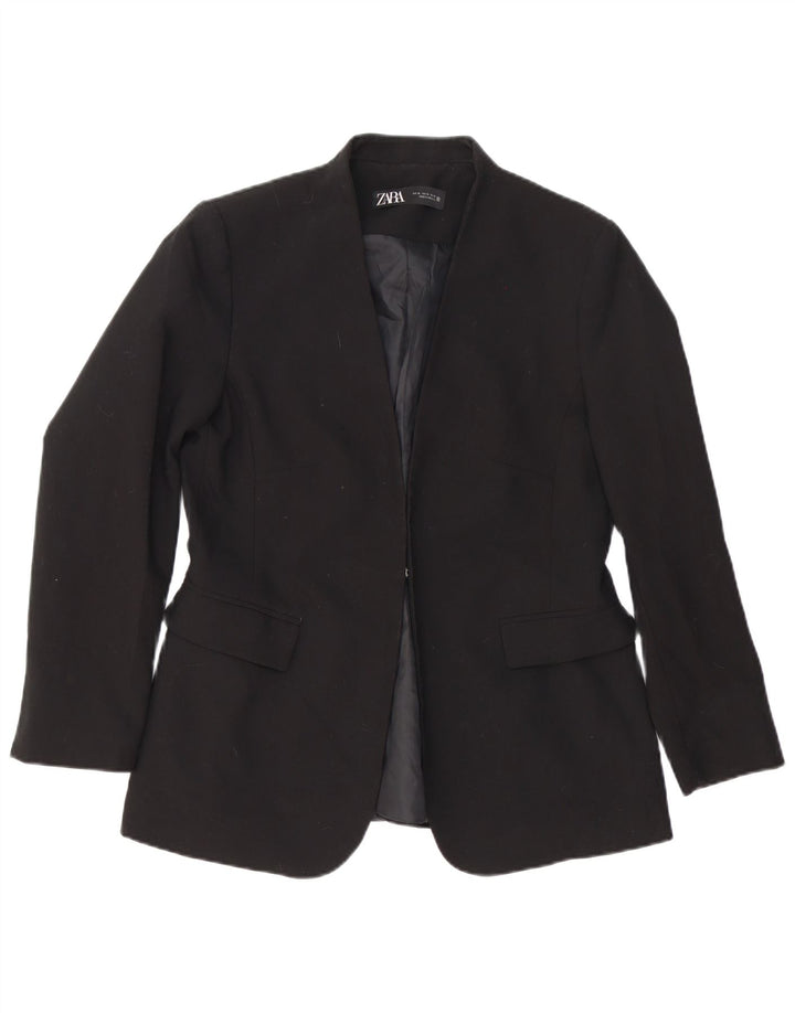 Zara Damen Blazerjacke UK 18 XL Schwarz Polyester