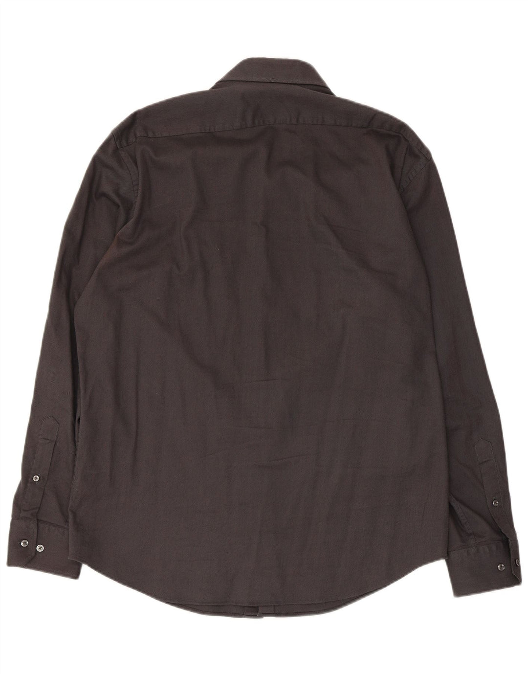 Hugo Boss Herren-Hemd mit normaler Passform, Größe 43 17 XL, graue Baumwolle