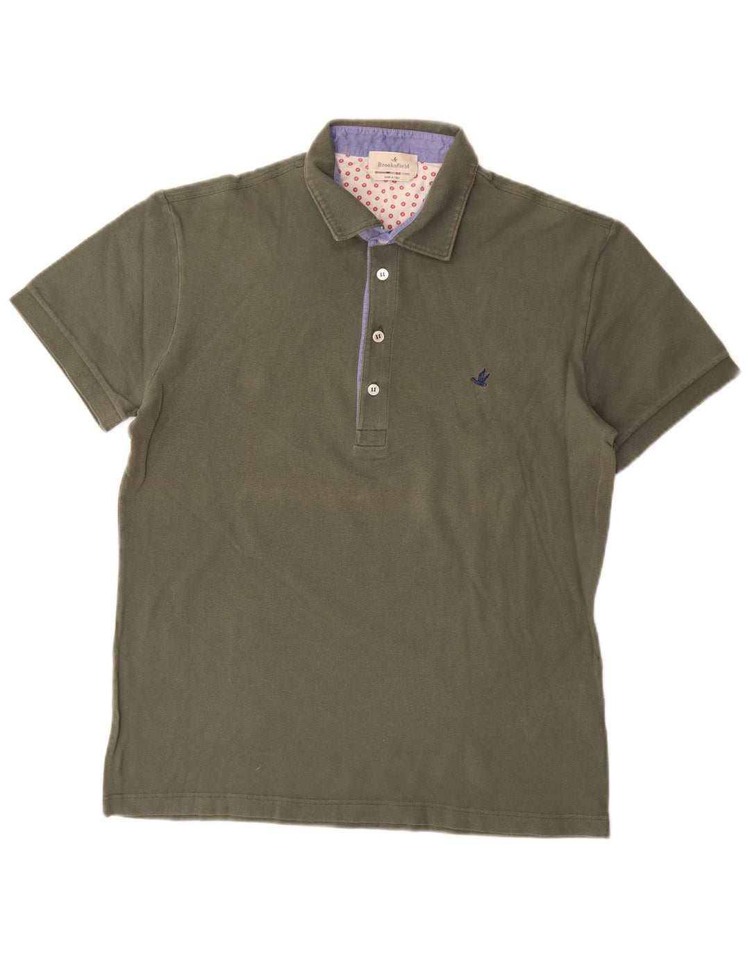Brooksfield Herren Poloshirt IT 52 Large Khaki Baumwolle
