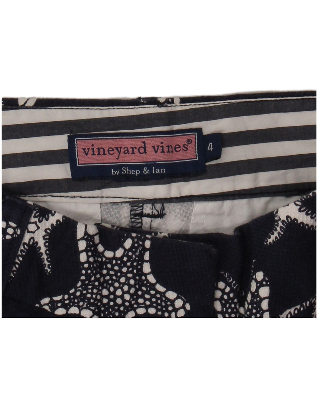 VINEYARD VINES Damen-Hose mit kurzem Schnitt, US 4, Größe S, W28, L25, Marineblau