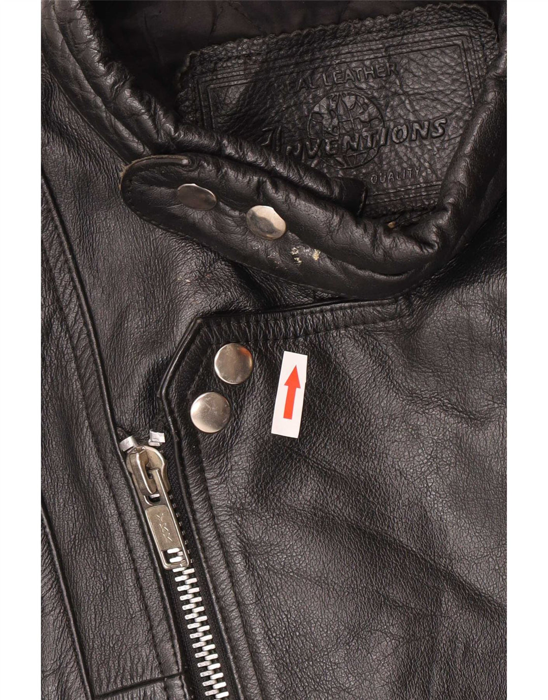 Vintage Herren Leder Bikerjacke UK 44 2XL Schwarz