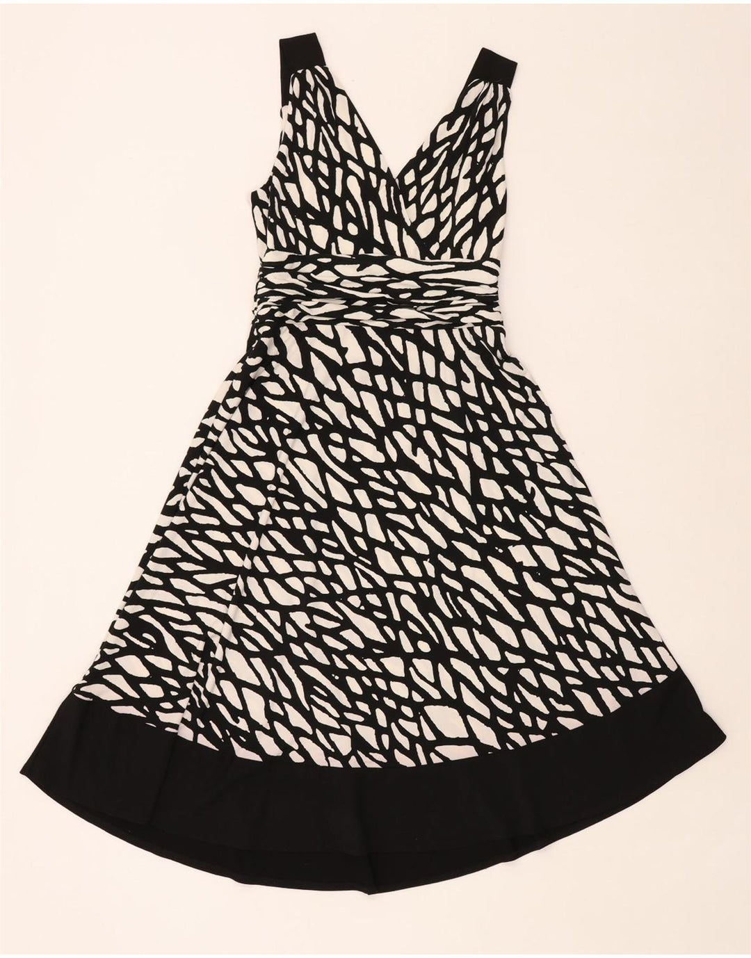 Principles A-Linien-Kleid mit abstraktem Muster für Damen, Größe 42, mittelschwarz