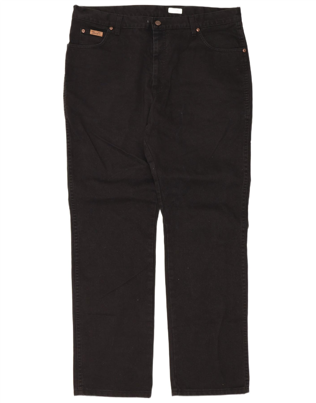 Wrangler Herren Texas Straight Jeans W40 L34 Schwarze Baumwolle