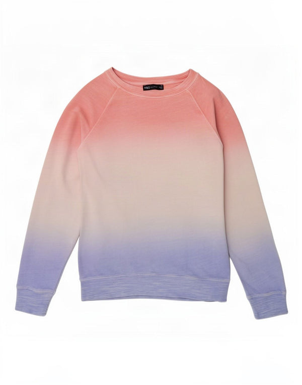 Marks & Spencer Damen-Sweatshirt-Pullover, Gr. 10, klein, Rosa, Farbblock