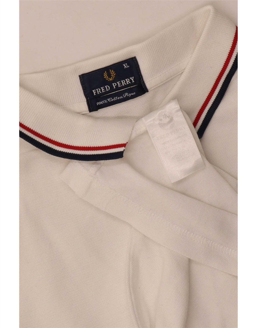 Fred Perry Herren Poloshirt XL Weiße Baumwolle