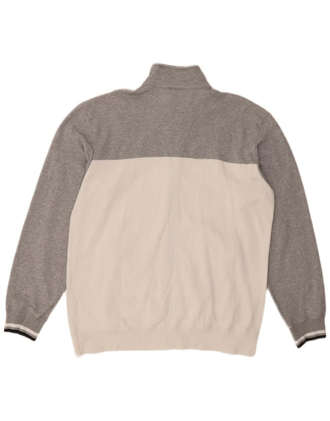 CHAMPION Herren-Trainingsanzug-Oberteil, Jacke, 2XL, weiße Colourblock-Baumwolle