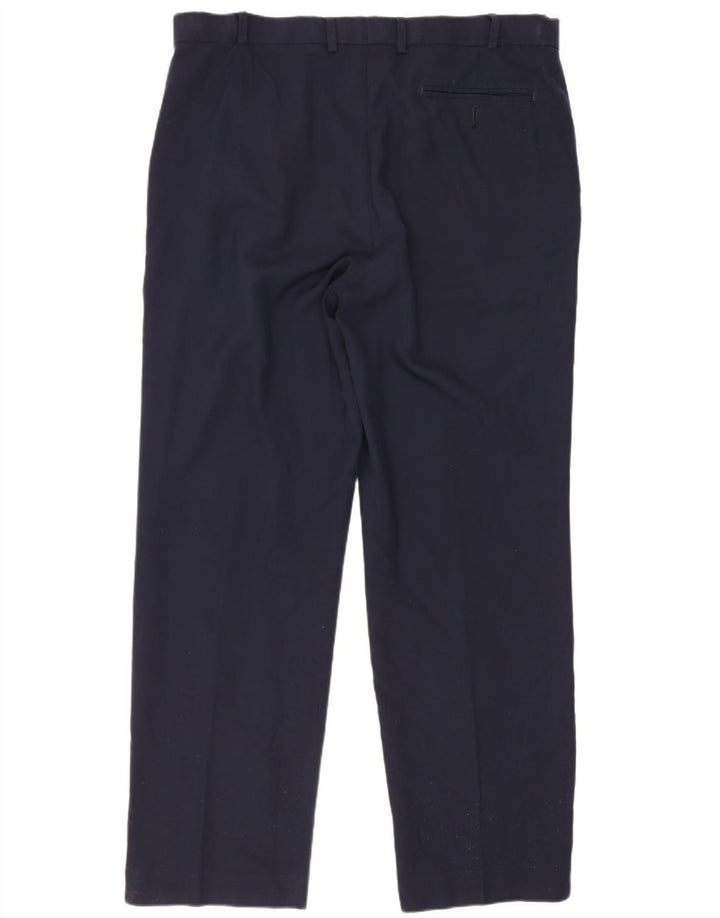 Marks & Spencer Herren-Anzughose mit normaler Passform, W36 L31, marineblaue Wolle