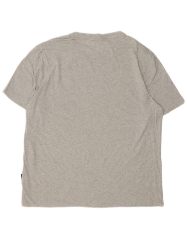 Hugo Boss Herren-T-Shirt mit Grafik, 3XL, grau meliert, Baumwolle