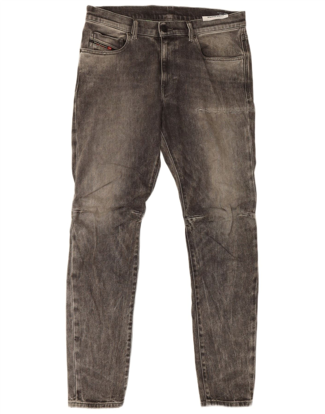 Diesel Herren D-Strukt Slim Jeans W32 L32 Graue Baumwolle