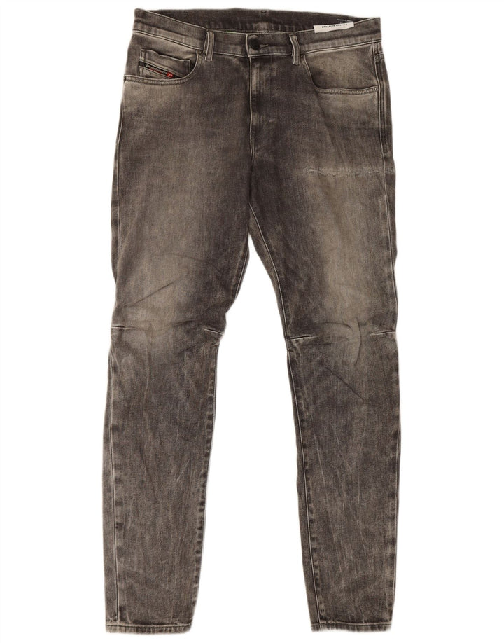Diesel Herren D-Strukt Slim Jeans W32 L32 Graue Baumwolle