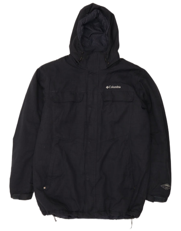 Columbia Herren-Windbreakerjacke mit Kapuze, UK 40, Größe L, Marineblau, Polyester