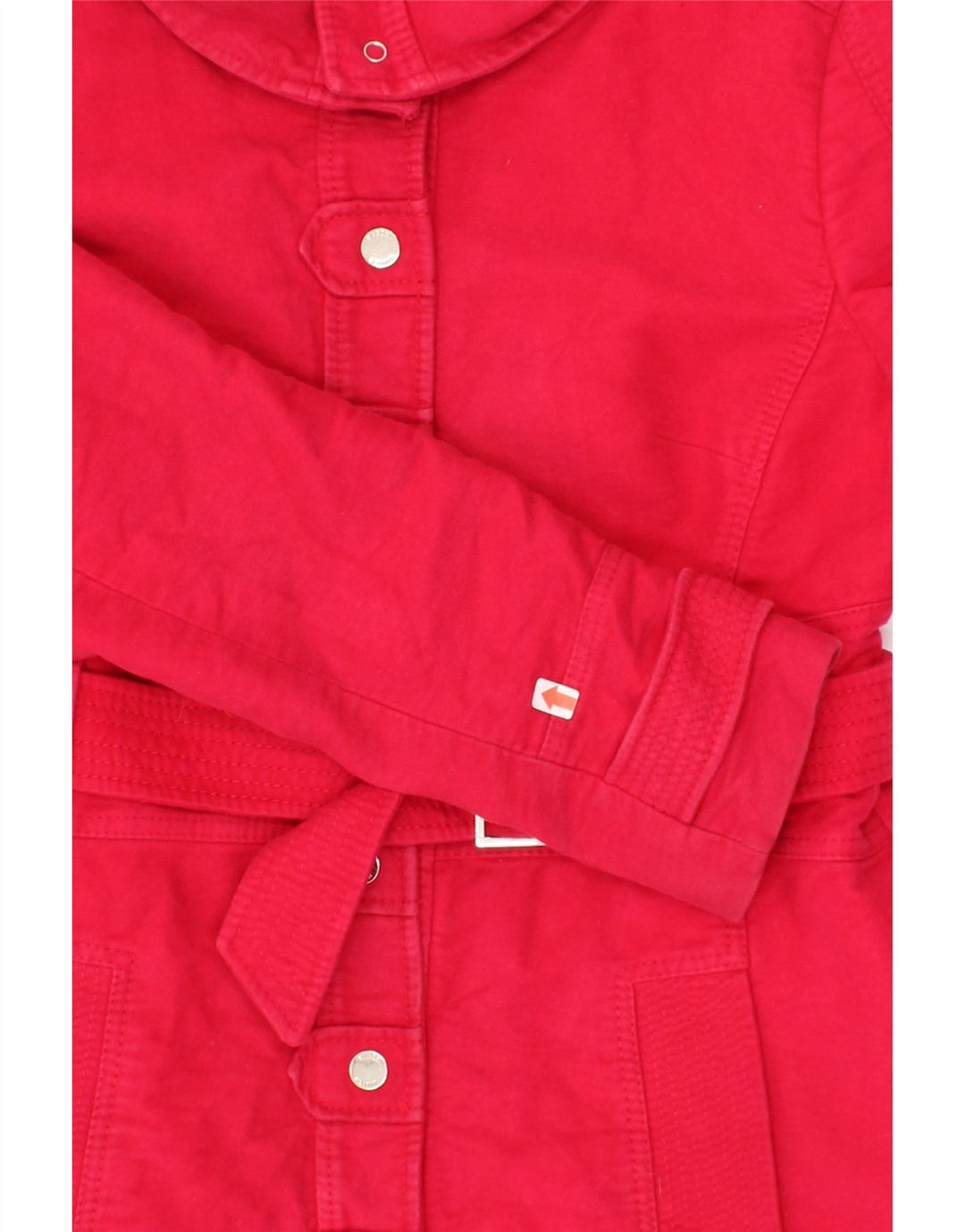 KAREN MILLEN Womens Overcoat UK 16 Large Pink Cotton Vintage Karen Millen and Second-Hand Karen Millen from Messina Hembry 