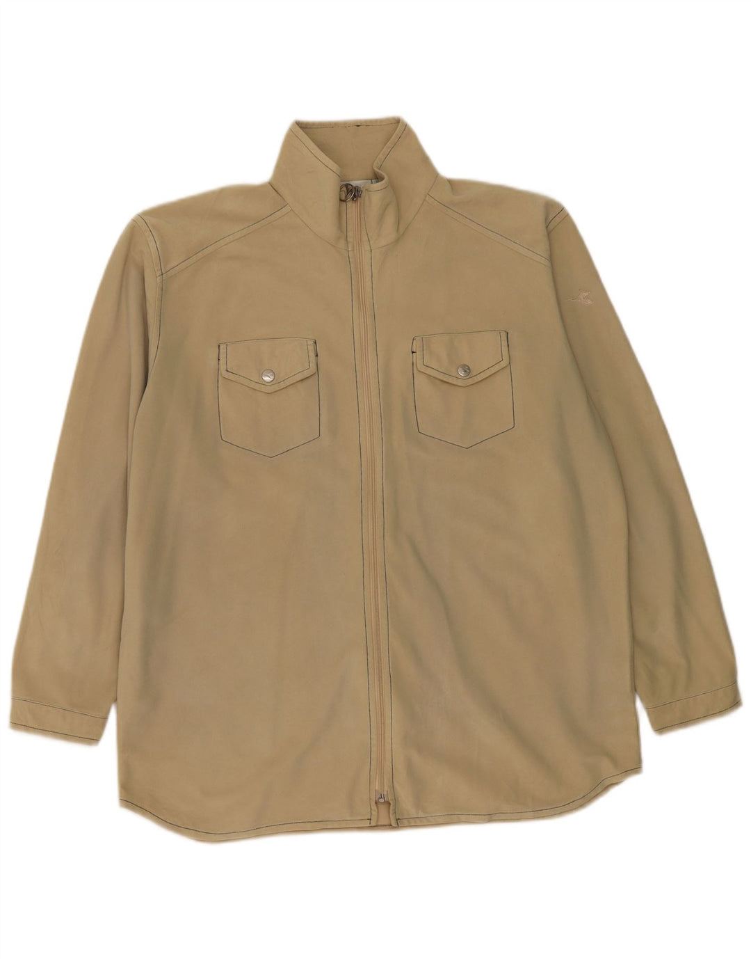 Diadora Herren-Trainingsanzug-Oberteil, Jacke, groß, beige, Polyester