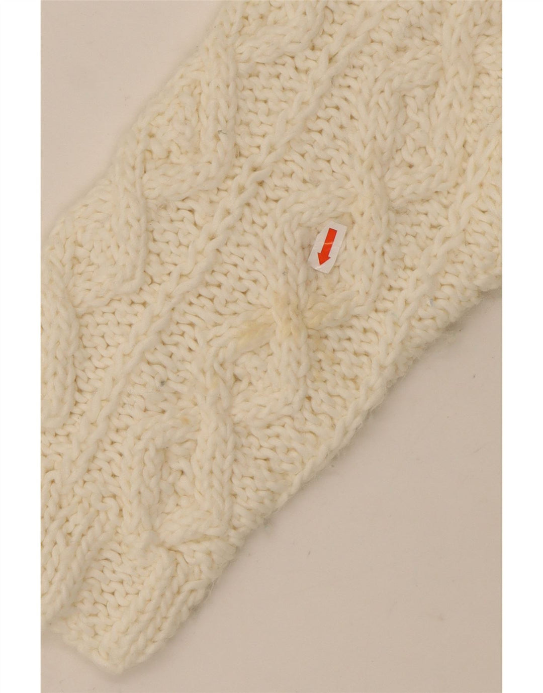 VINTAGE Damen Rollkragenpullover Pullover UK 16 Large Off White