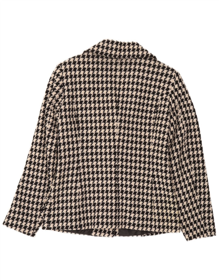 Conwell Damen-Blazer mit 3 Knöpfen, Gr. 8, Schwarz, Hahnentrittmuster
