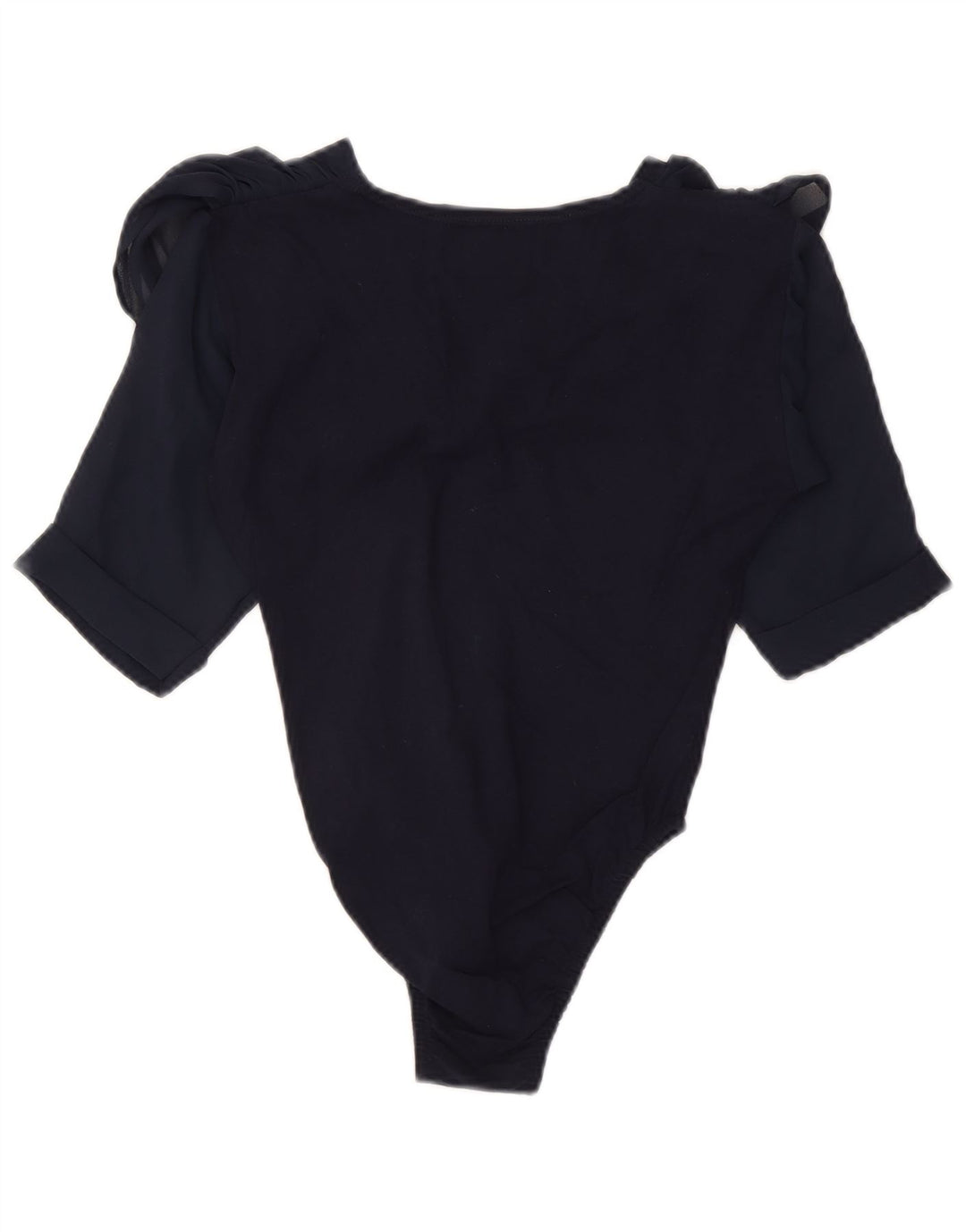 Vintage Damen Body UK 8 Small Marineblau geblümt