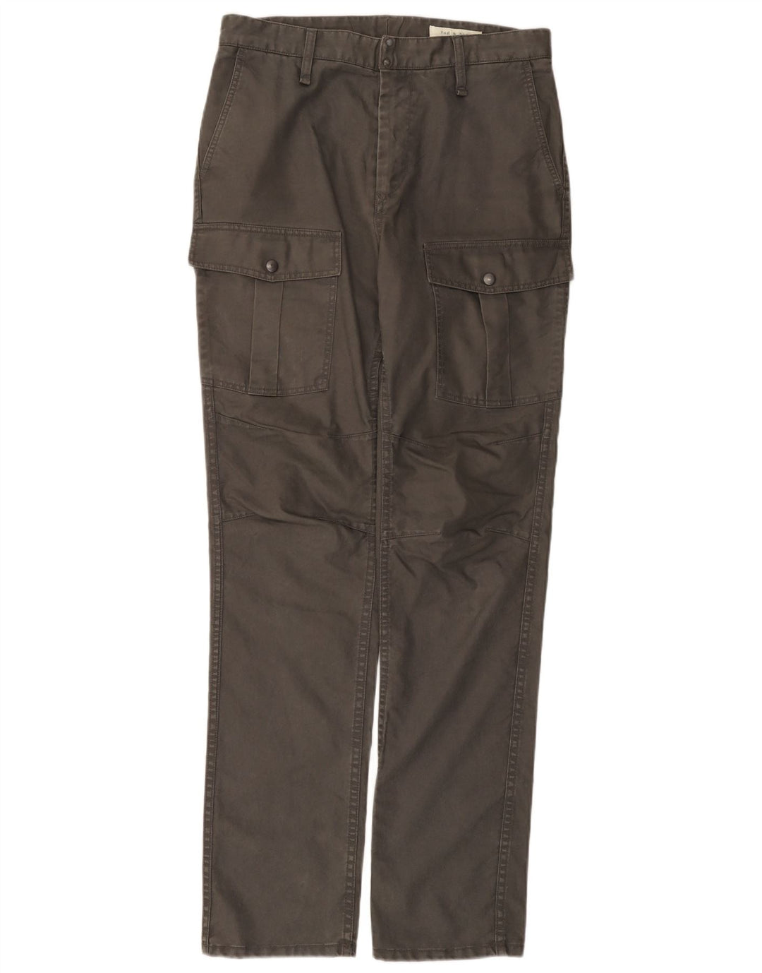 RAG & BONE Gerade Herren-Cargohose, W32, L33, Grau, Baumwolle