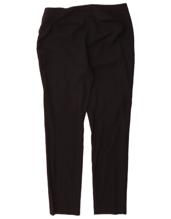 Reiss Slim-Anzughose für Damen, UK 10, Größe S, W28, L29, schwarze Wolle