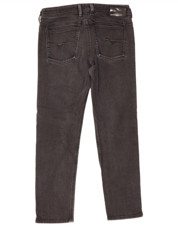 Diesel Damen Straight Jeans W29 L26 Graue Baumwolle