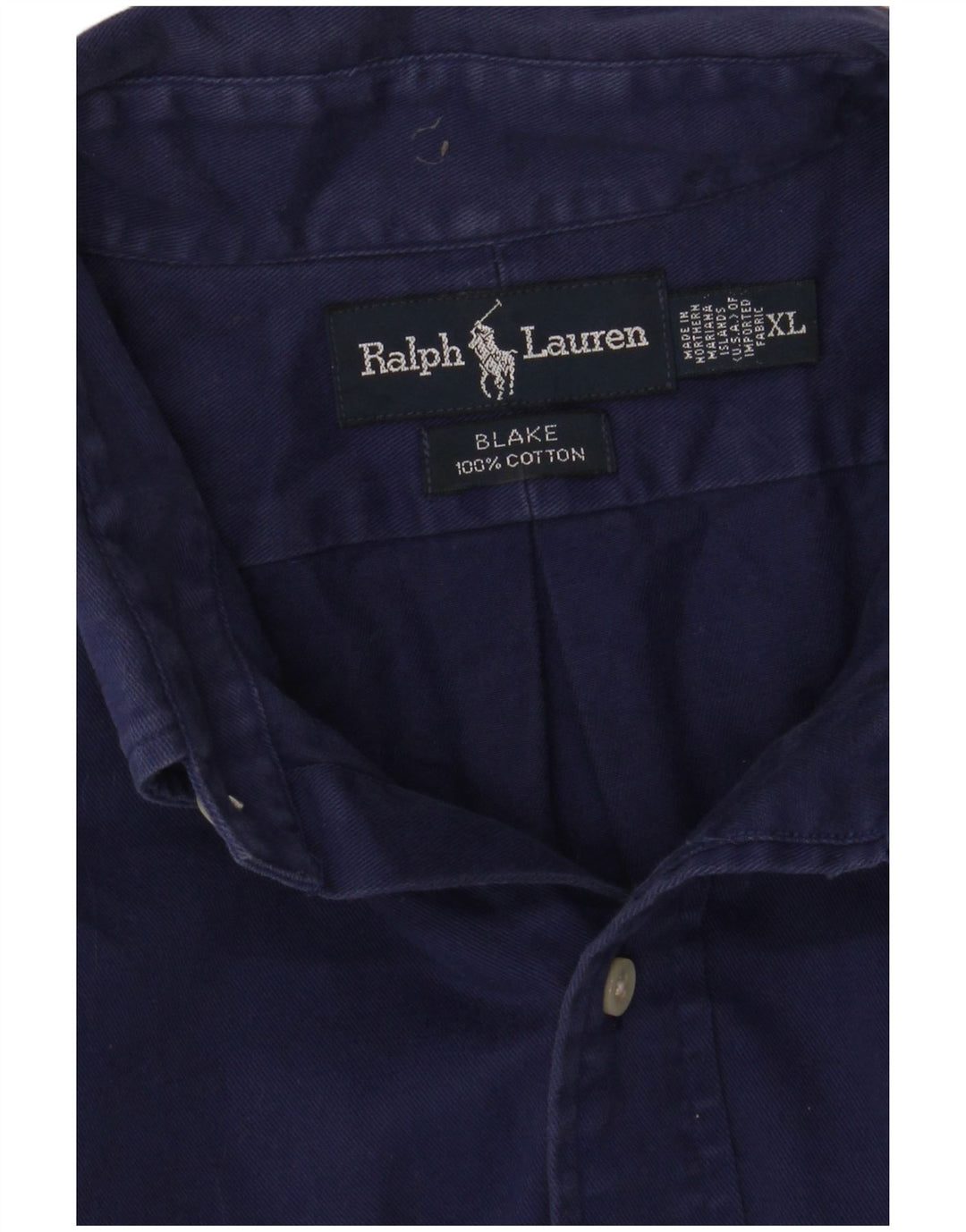 Ralph Lauren Herren Blake Hemd XL Marineblau Baumwolle