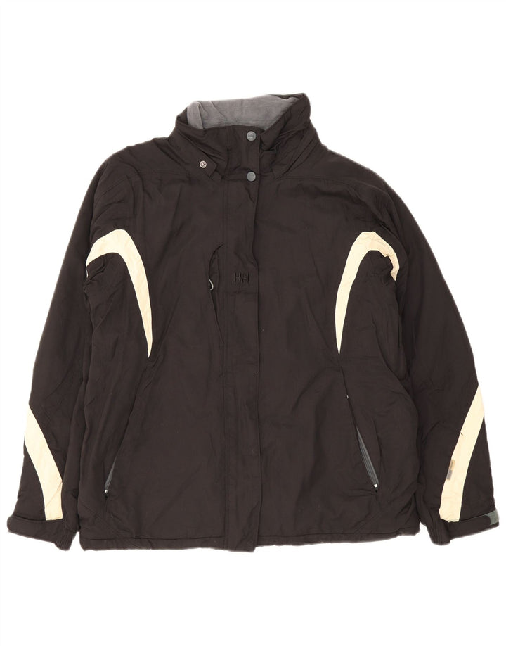 Helly Hansen Damen Windjacke UK 38 Mittelschwarzes Colourblock-Nylon