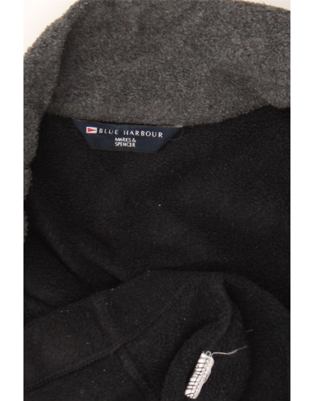 Marks & Spencer Herren Blue Harbour Fleecejacke UK 42 XL Schwarz