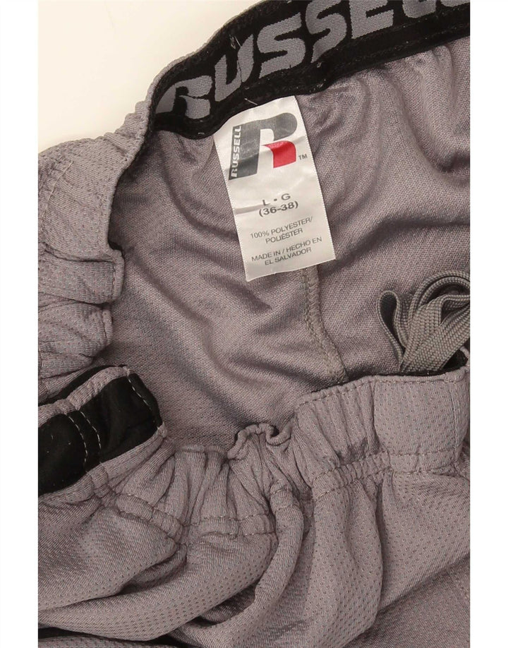 Russell Athletic Herren-Trainingshose, groß, graues Colourblock-Polyester