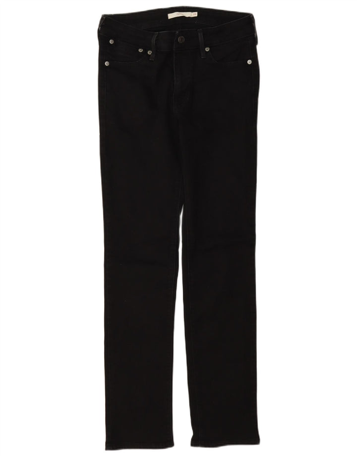 Levi's Damen 712 Slim Jeans W26 L30 Schwarze Baumwolle