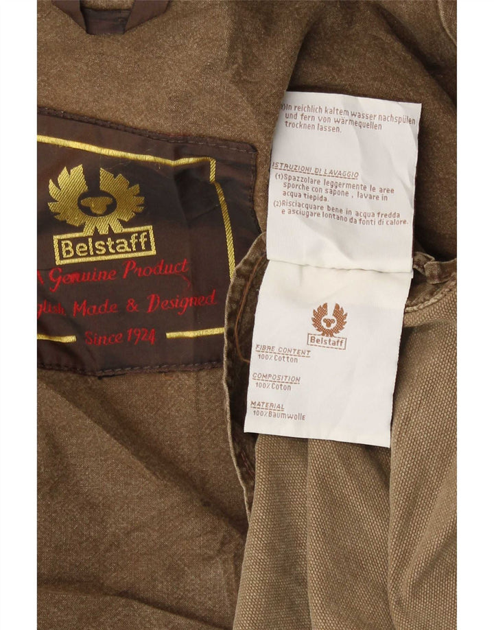 Belstaff Herren Utility Jacke UK 38 Mittelbraune Baumwolle
