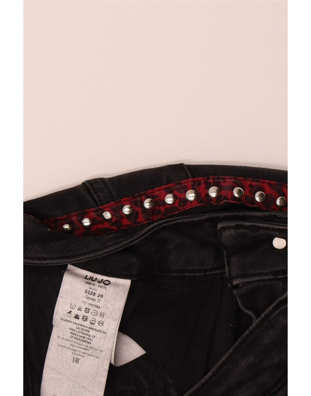 Liu Jo Damen Bootcut Jeans W26 L31 Schwarze Baumwolle