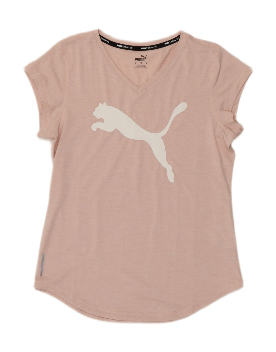 Puma Damen Grafik T-Shirt Top UK 14 Mittelrosa Polyester