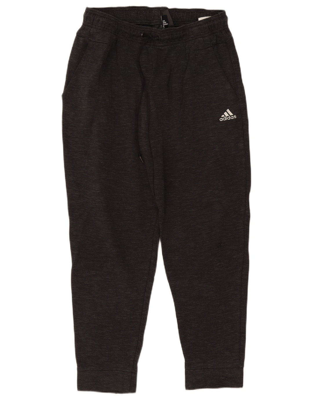 ADIDAS Herren-Trainingshose, Jogginghose, mittelgrau gefleckte Baumwolle