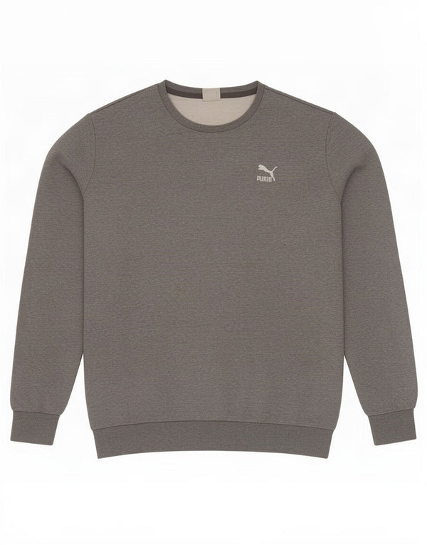 Puma Herren Sweatshirt Pullover XL Grau gefleckte Baumwolle