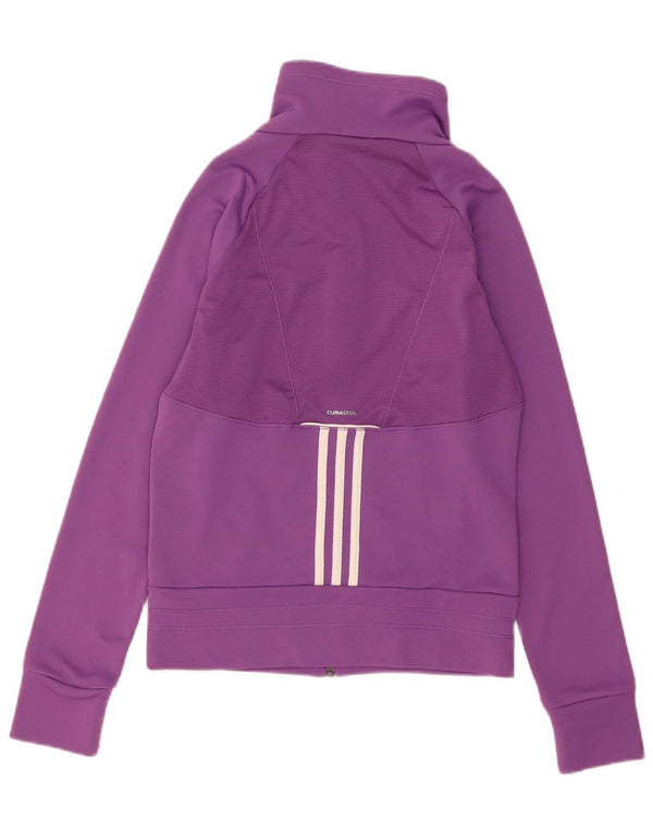 Adidas Damen Climacool Trainingsanzug Top Jacke UK 12 Medium Lila