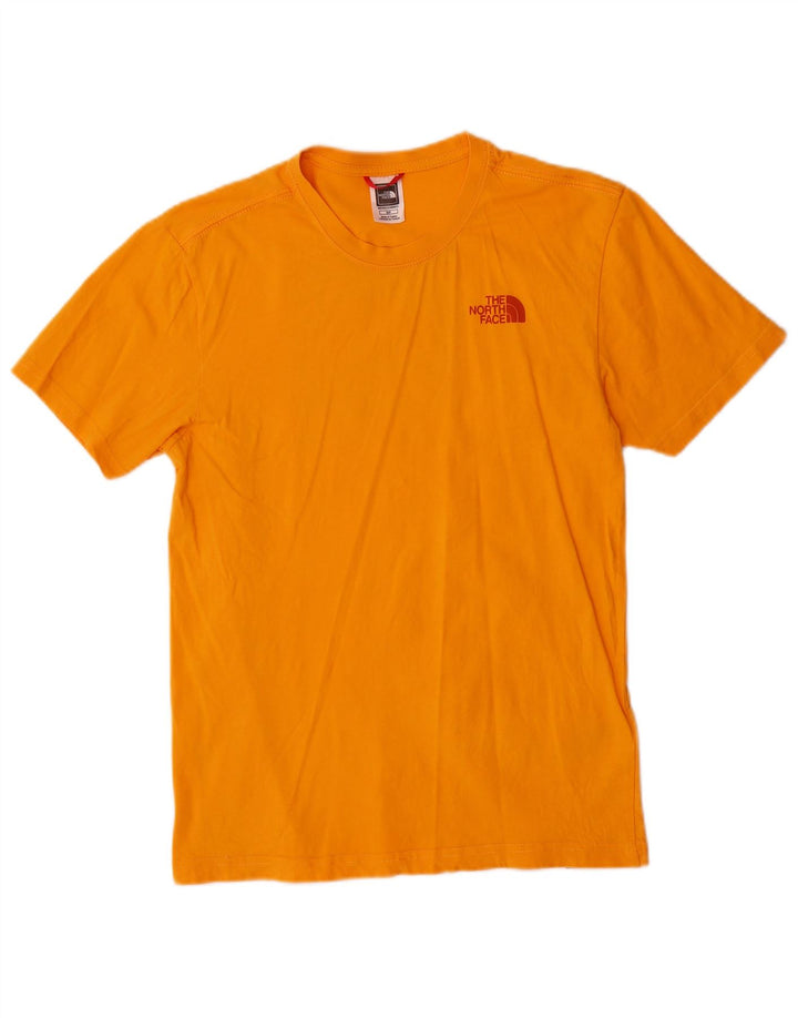 The North Face Herren-T-Shirt mit Grafik, Größe S, Orange, Baumwolle